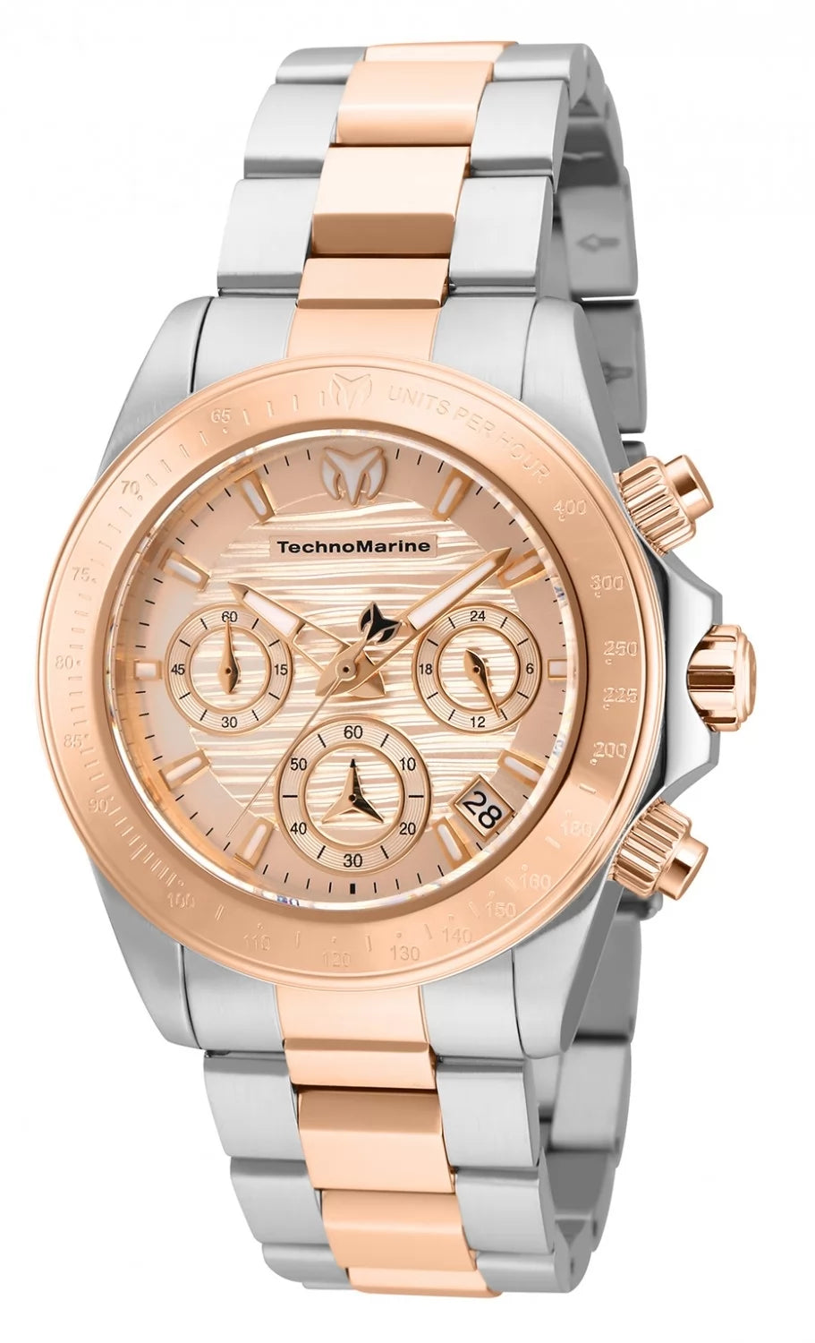 Technomarine Women's TM-219016 Manta Ray Quartz Chronograph Rose Gold Dial Watch