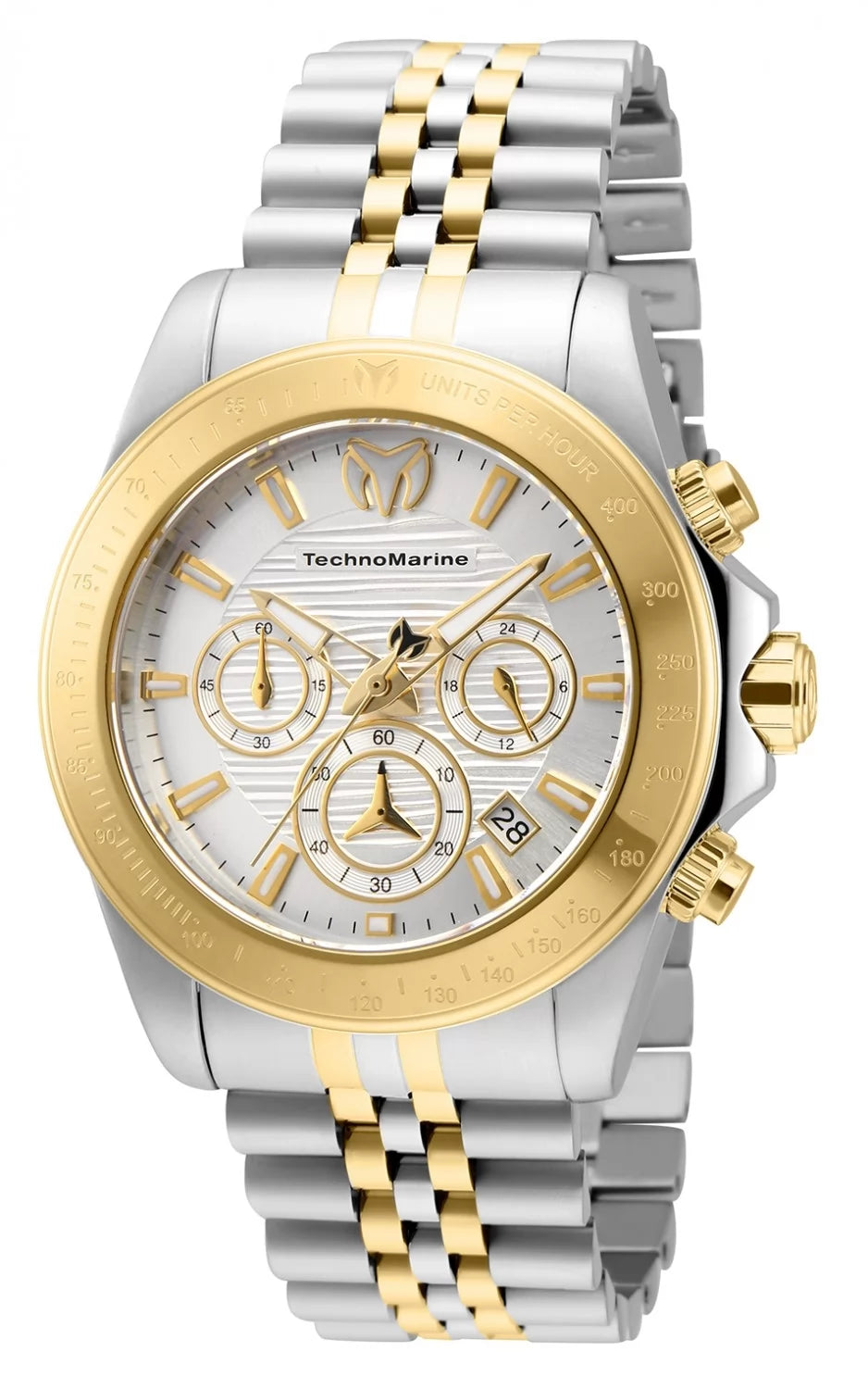 Technomarine Men's TM-219020 Manta Quartz Chronograph Silver Dial Watch