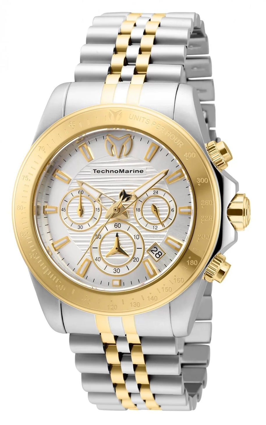 Technomarine Men's TM-219020 Manta Quartz Chronograph Silver Dial Watch
