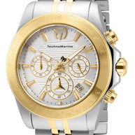 Technomarine Men's TM-219020 Manta Quartz Chronograph Silver Dial Watch