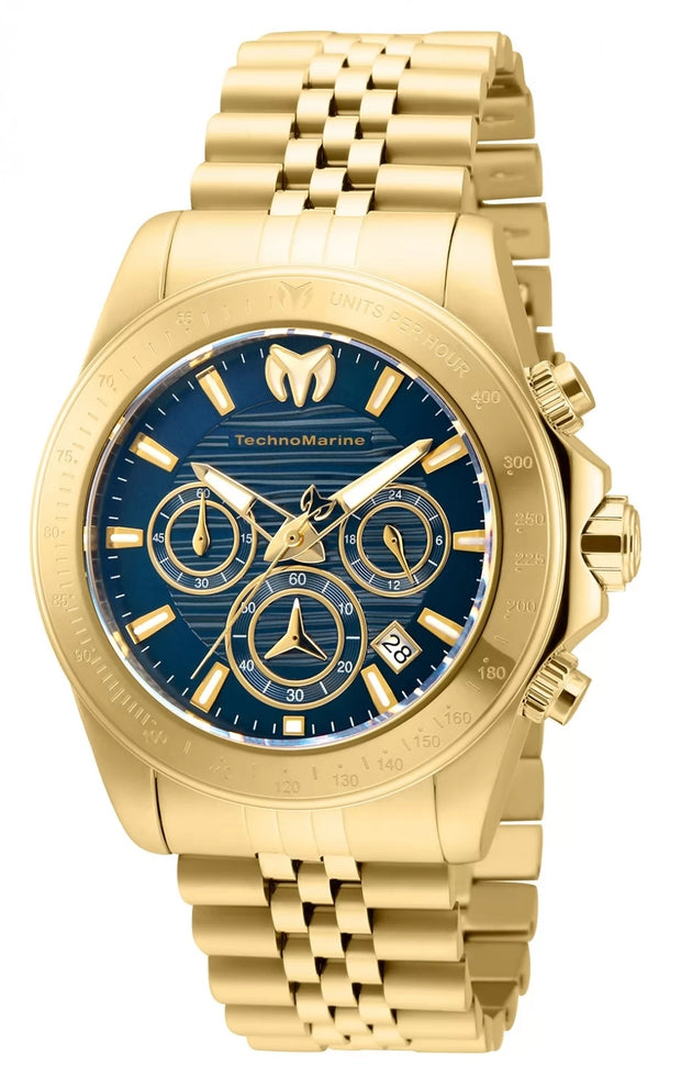 Technomarine Men's TM-219024 Manta Quartz Chronograph Blue Dial Watch