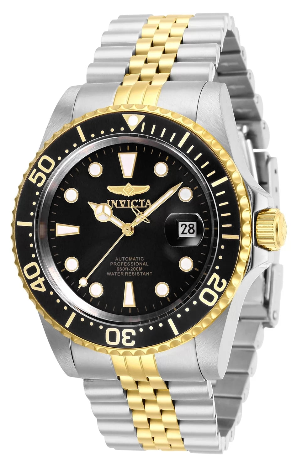Invicta Men's 30094 Pro Diver Automatic 3 Hand Black Dial Watch