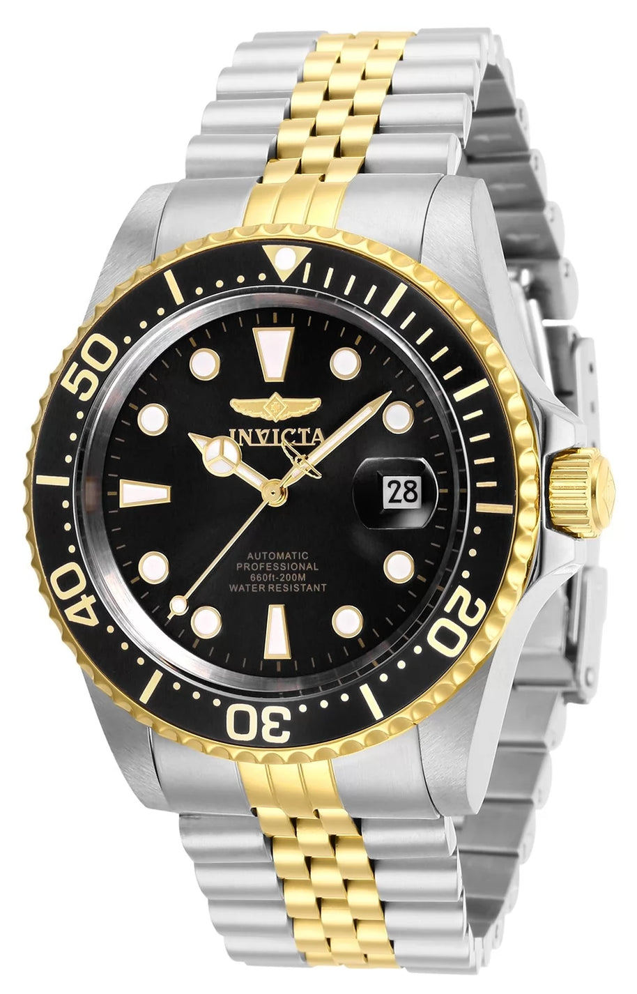Invicta Men's 30094 Pro Diver Automatic 3 Hand Black Dial Watch