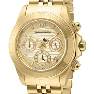 Technomarine Women's TM-219029 Manta Quartz Chronograph Gold Dial Watch