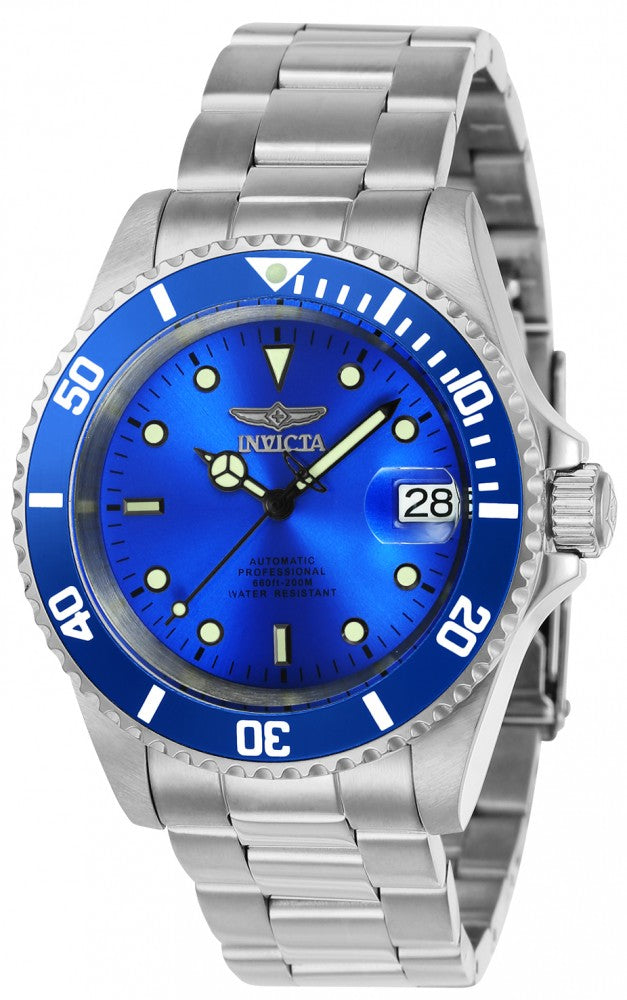 Invicta Men's 24761 Pro Diver Automatic 3 Hand Blue Dial Watch
