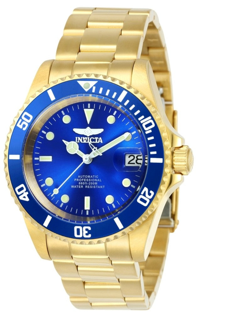 Invicta Men's 24763 Pro Diver Automatic 3 Hand Blue Dial Watch