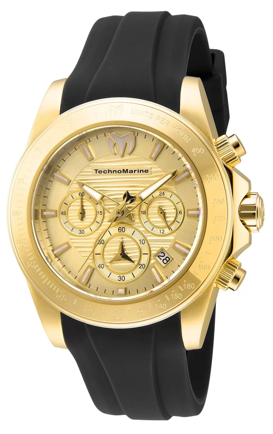 Technomarine Men's TM-219034 Manta Quartz Chronograph Gold Dial Watch