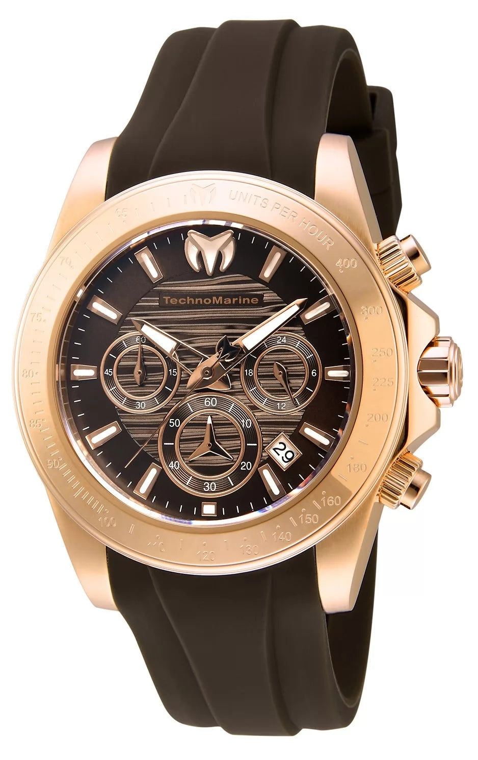 Technomarine Men's TM-219038 Manta Quartz Chronograph Brown Dial Watch