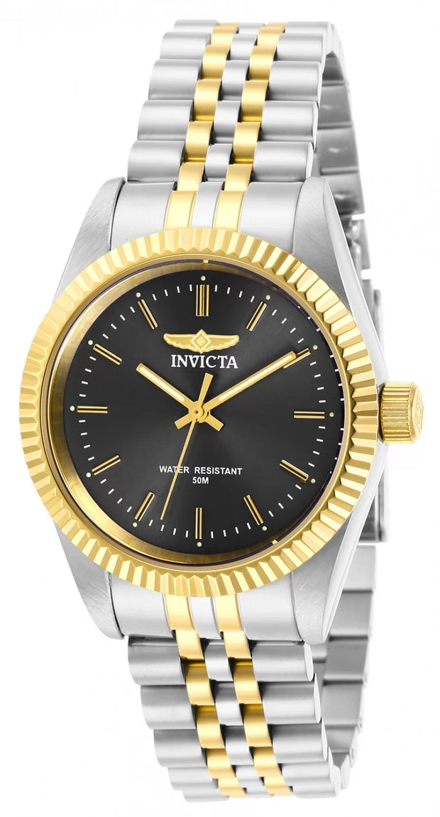 Invicta Women's 29400 Specialty  Quartz 3 Hand Charcoal Dial Watch