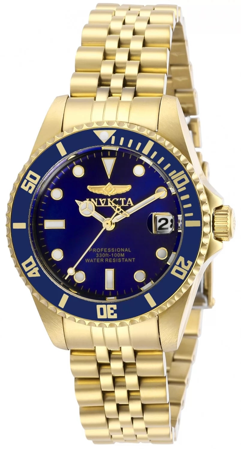 Invicta Women's 29191 Pro Diver Quartz 3 Hand Blue Dial Watch