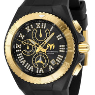 Technomarine Men's TM-119016 Cruise Quartz 3 Hand Gold, Black Dial Watch