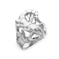 Gold Scorpion Diamond Cut Ring(Available in Yellow/Rose/White Gold)