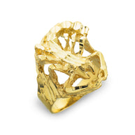 Gold Scorpion Diamond Cut Ring(Available in Yellow/Rose/White Gold)