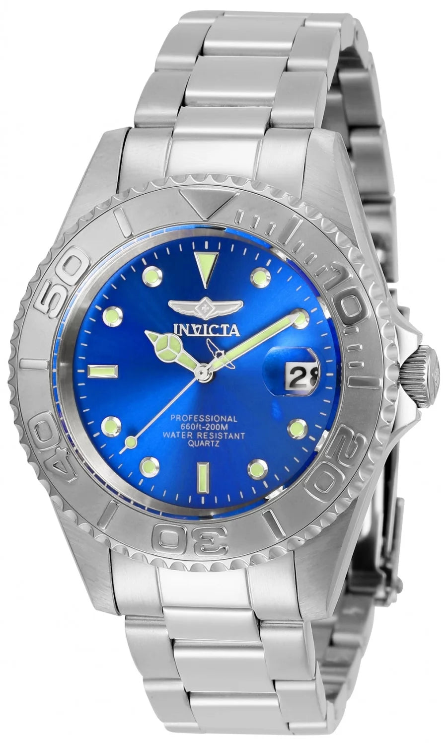 Invicta Men's 29938 Pro Diver  Quartz 3 Hand Blue Dial Watch