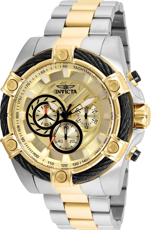 Invicta Men's 25518 Bolt Quartz Chronograph Gold Dial Watch