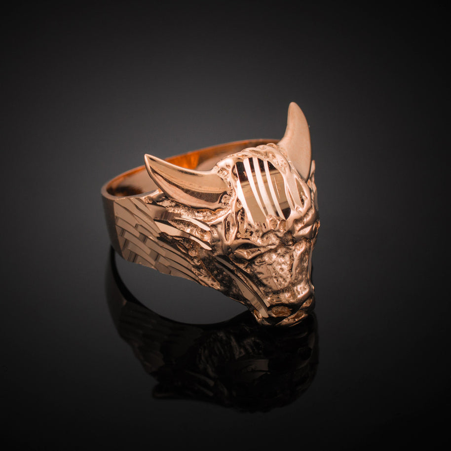 Gold Bull Taurus Ring (Available in Yellow/Rose/White Gold)