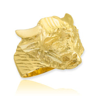 Gold Bull Taurus Ring (Available in Yellow/Rose/White Gold)