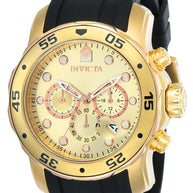 Invicta Men's 17884 Pro Diver Quartz Multifunction Gold Dial Watch