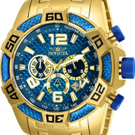 Invicta Men's 25852 Pro Diver Quartz Chronograph Blue Dial Watch