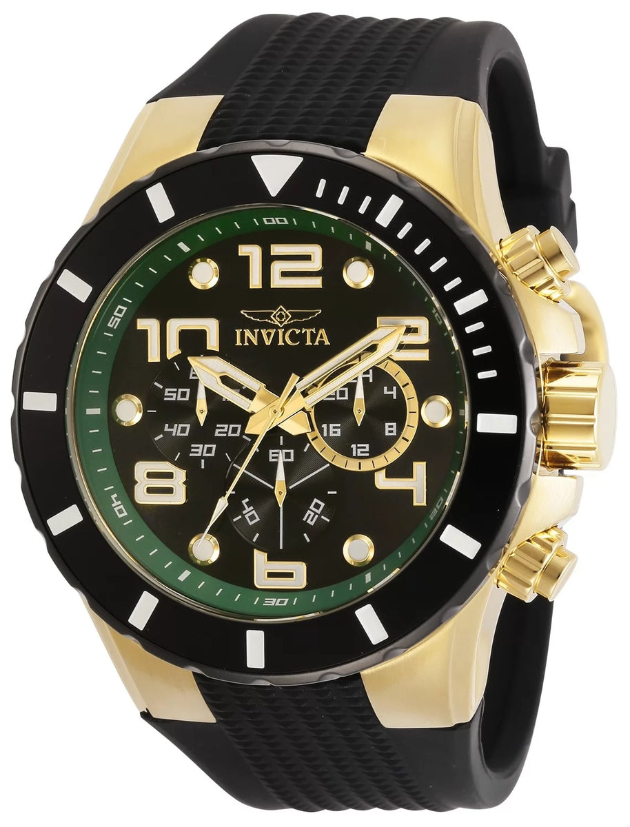 Invicta Men's 30777 Pro Diver Quartz 3 Hand Black Dial Watch