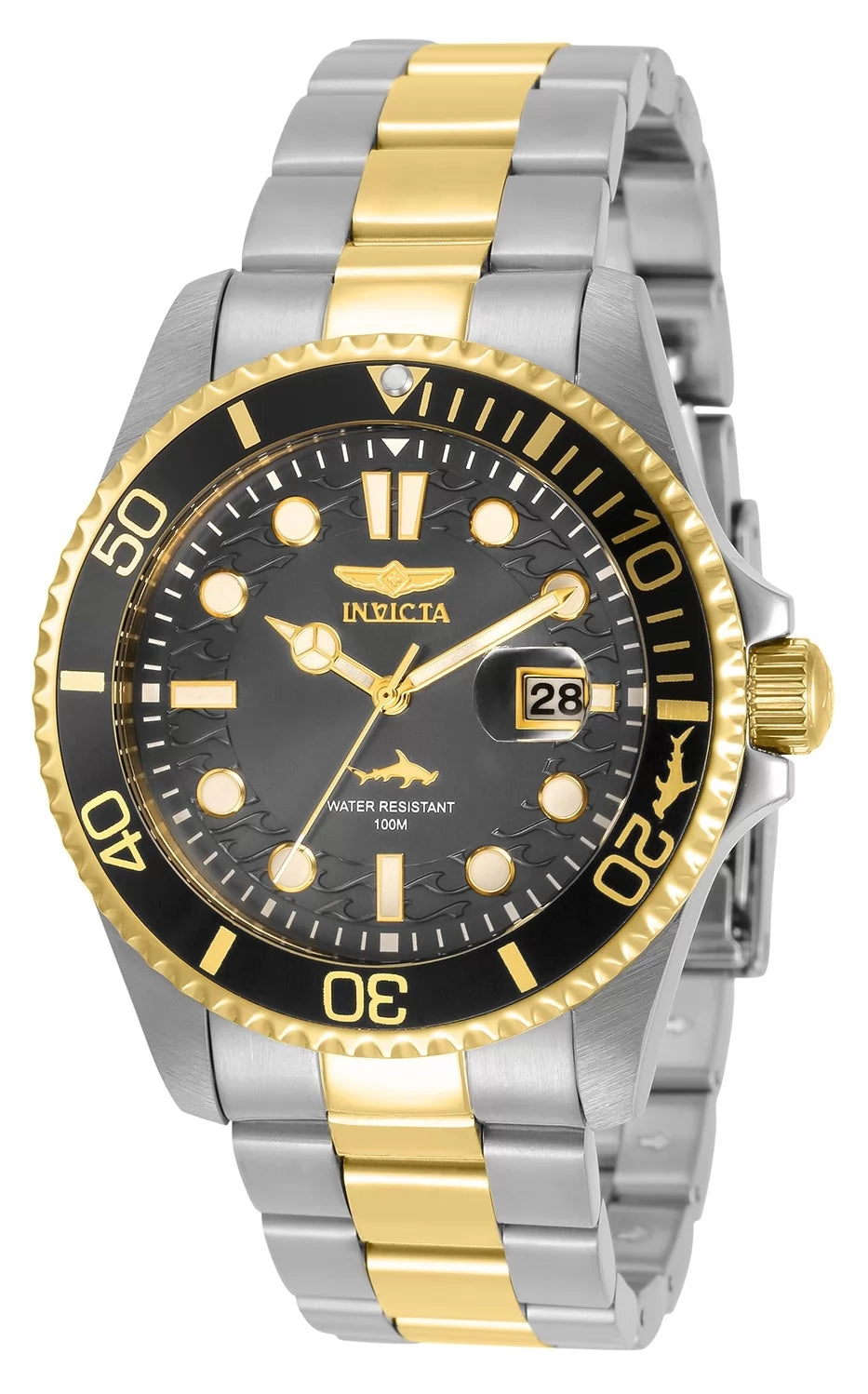 Invicta Men's 30809 Pro Diver Quartz Multifunction Charcoal Dial Watch