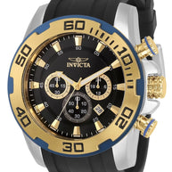 Invicta Men's 30765 Pro Diver  Quartz 3 Hand Black Dial Watch