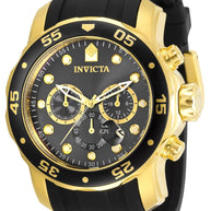 Invicta Men's 30764 Pro Diver Quartz 3 Hand Charcoal Dial Watch