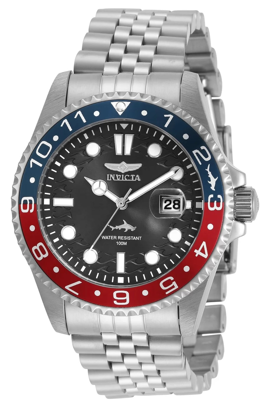 Invicta Men's 30619 Pro Diver  Quartz 3 Hand Black Dial Watch