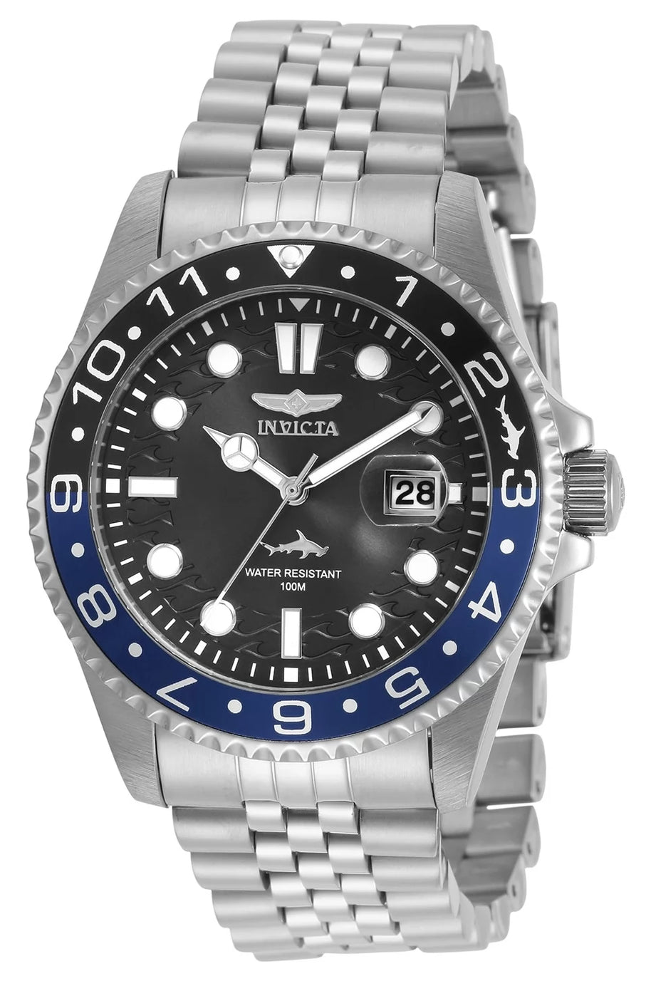 Invicta Men's 30620 Pro Diver Quartz 3 Hand Black Dial Watch