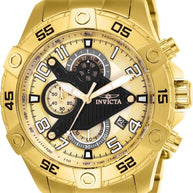 Invicta Men's 26098 S1 Rally Quartz Multifunction Gold Dial Watch
