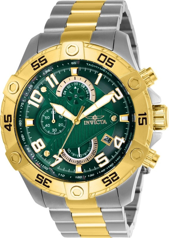 Invicta Men's 26099 S1 Rally Quartz Multifunction Green Dial Watch
