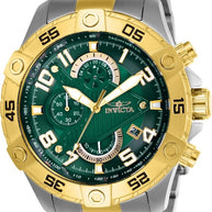 Invicta Men's 26099 S1 Rally Quartz Multifunction Green Dial Watch
