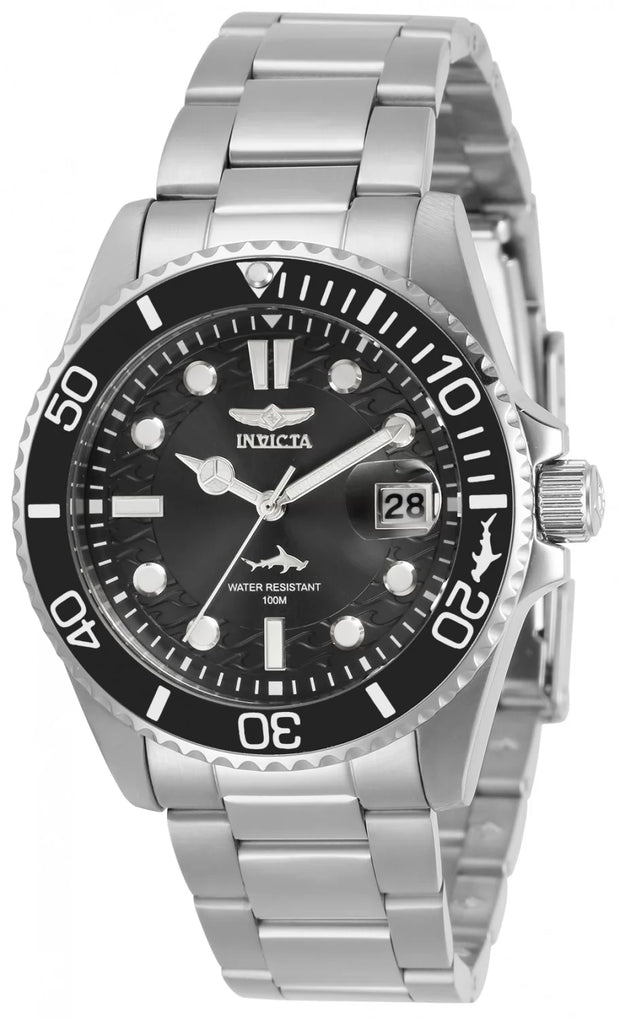 Invicta Women's 30479 Pro Diver Quartz 3 Hand Black Dial Watch