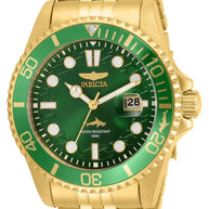 Invicta Men's 30615 Pro Diver Quartz 3 Hand Green Dial Watch
