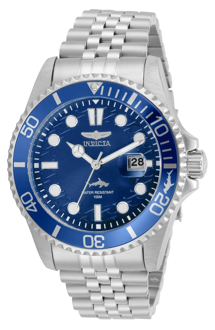 Invicta Men's 30610 Pro Diver Quartz 3 Hand Blue Dial Watch