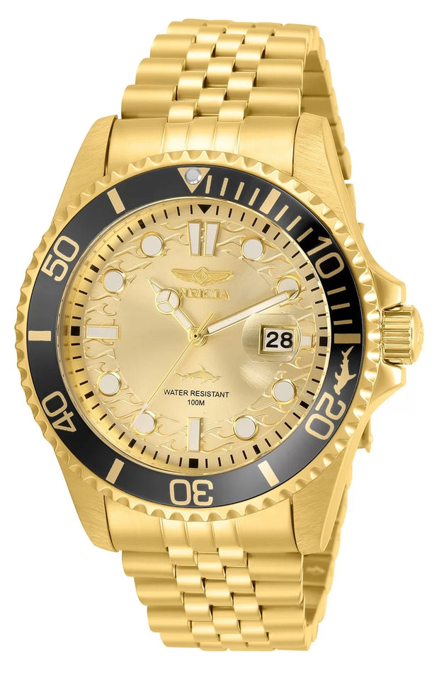 Invicta Men's 30613 Pro Diver Quartz 3 Hand Champagne Dial Watch