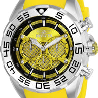 Invicta Men's 26298 Speedway Quartz Multifunction Black, Yellow Dial Watch