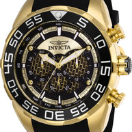 Invicta Men's 26301 Speedway Quartz Multifunction Black, Gold Dial Watch