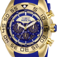 Invicta Men's 26302 Speedway Quartz Multifunction Gold, Dark Blue Dial Watch