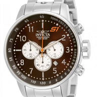 Invicta Men's 23081 S1 Rally  Quartz Chronograph White, Brown Dial Watch