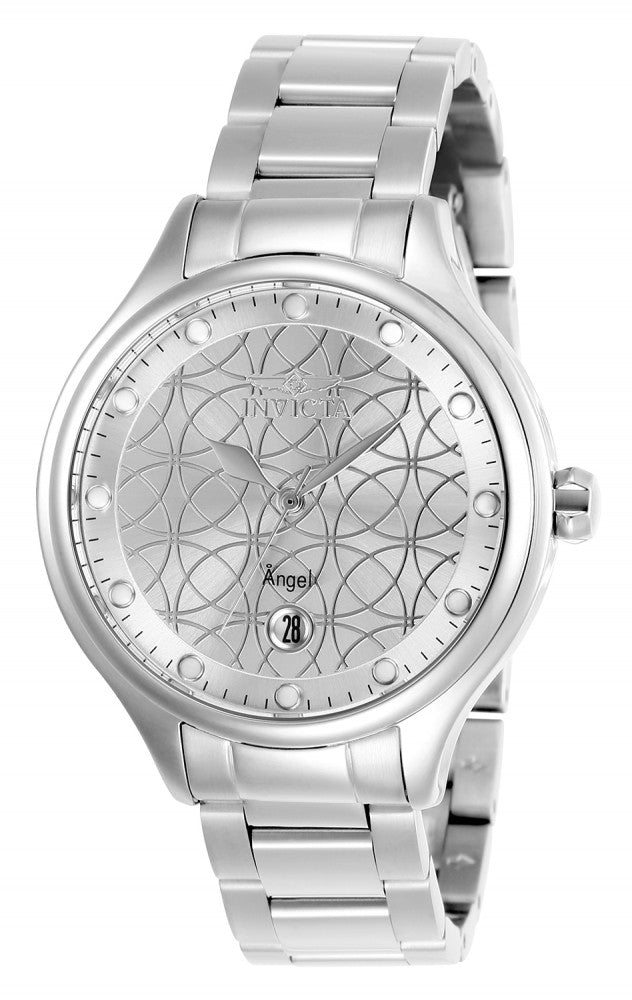 Invicta Women's 27437 Angel Quartz 3 Hand Silver Dial Watch