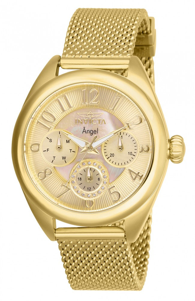 Invicta Women's 27455 Angel Quartz Chronograph Gold Dial Watch