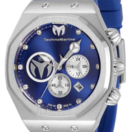 Technomarine Men's TM-520001 Reef Quartz Chronograph Blue, Silver Dial Watch