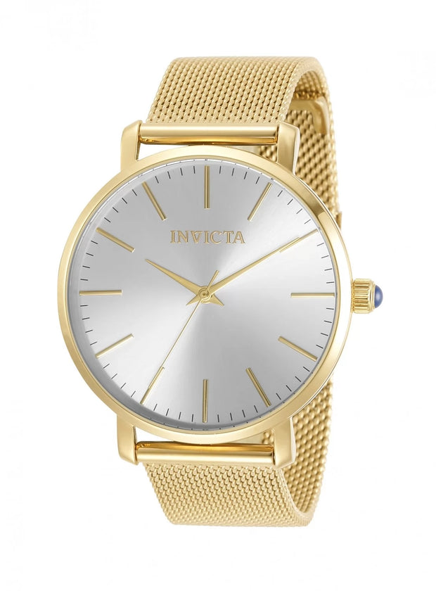 Invicta Women's 31070 Angel Quartz 3 Hand Silver Dial Watch