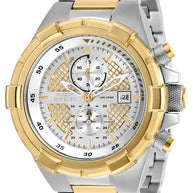 Invicta Men's 28120 Aviator Quartz Multifunction Silver, Gold Dial Watch