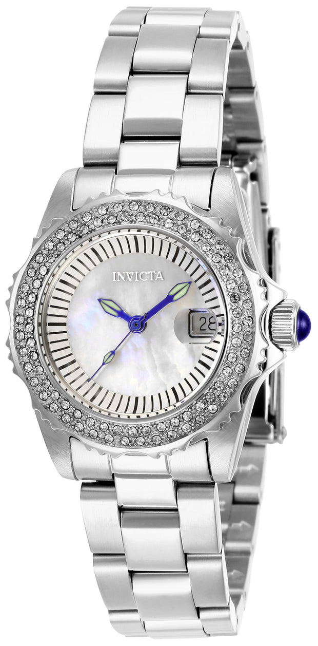 Invicta Women's 28442 Angel Quartz 3 Hand White Dial Watch