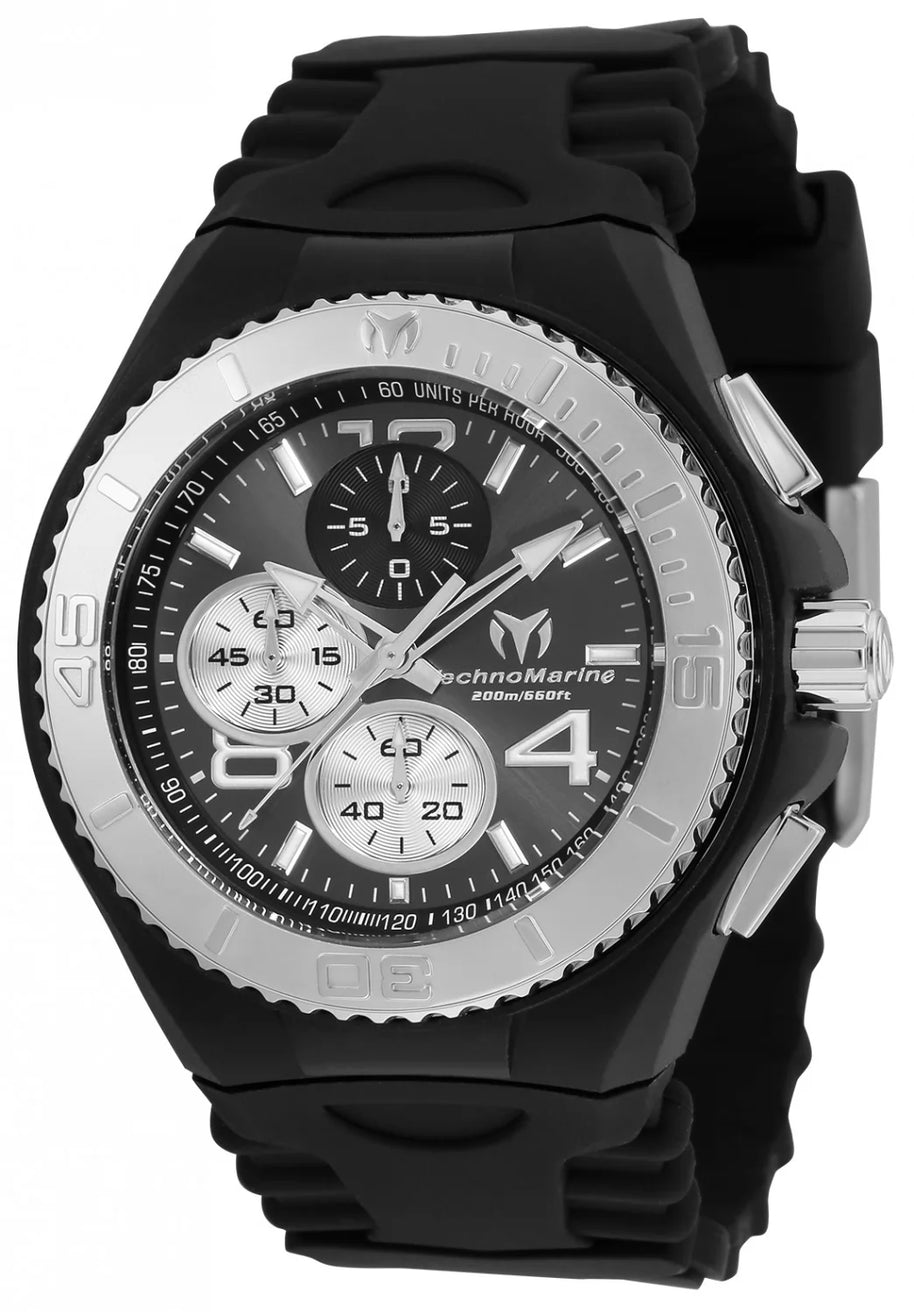 Technomarine Men's TM-115148 Cruise Quartz Chronograph Dark Grey Dial Watch