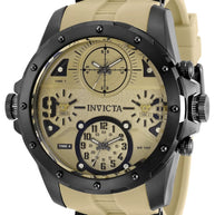 Invicta Men's 31139 Coalition Forces Quartz Multifunction Black, Light Brown Dial Watch