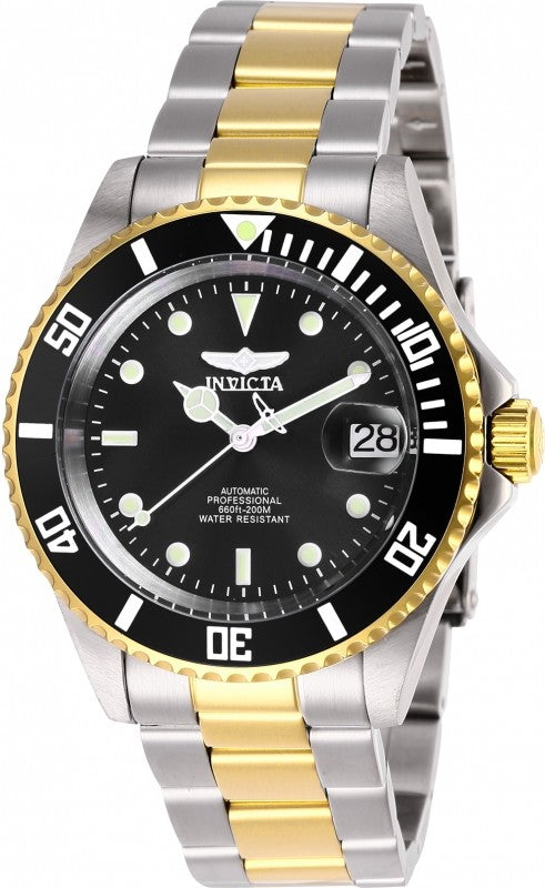 Invicta Men's 28663 Pro Diver Automatic 3 Hand Black Dial Watch