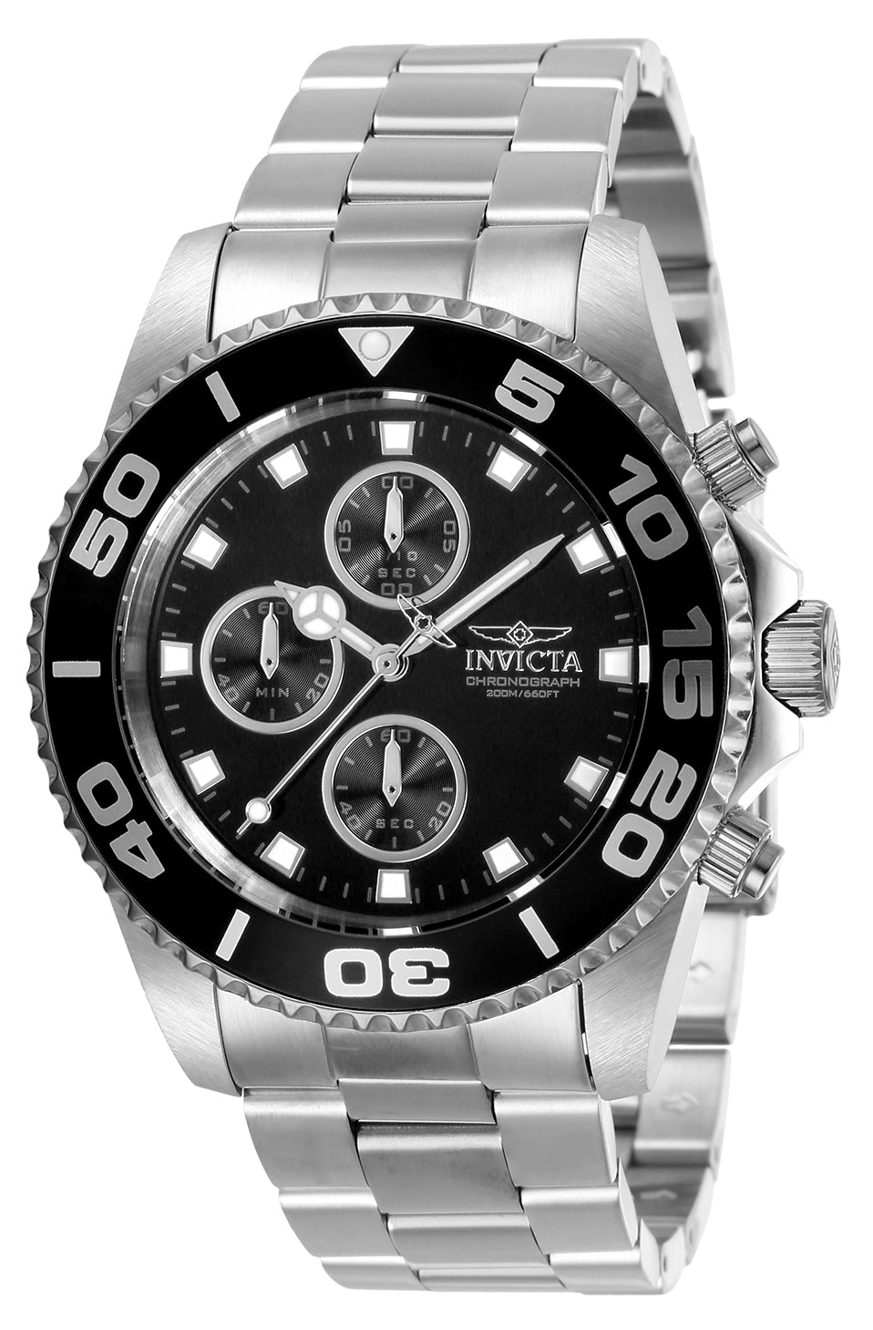 Invicta Men's 28689 Pro Diver Quartz Multifunction Black Dial Watch